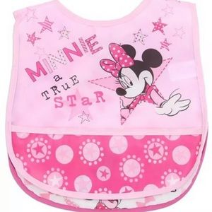 Disney Minnie Mouse 2-Pack Crumb Catcher Bibs